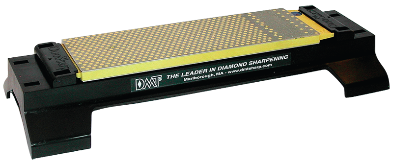 8 x 2-5/8 x 3/8" - Fine/Coarse Grit - Rectangular Bench Model Duo-Sharp Diamond Whetstone with Base - Eagle Tool & Supply