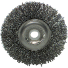 6″ Diameter-5/8″-1/2″ Arbor Hole - Crimped Steel Wire Straight Wheel - Eagle Tool & Supply