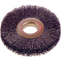 2″ Diameter - 1/2″ Arbor Hole - Steel Wire Straight Wheel - Eagle Tool & Supply
