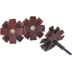 ‎3″ × 3/4″-1/4″-20 Eyelet-120 Grit - Aluminum Oxide Buff and Blend Combi Cross Buff Alt mfg # 727410 - Eagle Tool & Supply