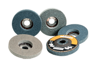 4-1/2 x 7/8'' - Fine Grit - Silicon Carbide BriteRite Type 27 Unitized Wheel - Eagle Tool & Supply