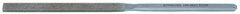 4'' Diamond Length - 8-1/2'' OAL (9.7mm) - Medium Grit - 3 Square Diamond Heavy Duty File - Eagle Tool & Supply