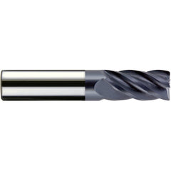 3/16″ Dia. × 3/16″ Shank × 3/8″ DOC × 2″ OAL, Carbide, veri4, 5 Flute, Plain, External, Corner Radius, Solid End Mill Series/List #5102 - Exact Industrial Supply