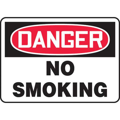 Sign, Danger No Smoking, 10″ × 14″, Plastic - Eagle Tool & Supply
