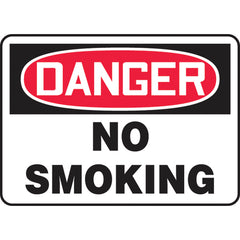 Sign, Danger No Smoking, 7″ × 10″, Vinyl - Eagle Tool & Supply