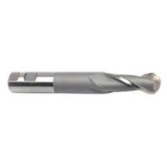 3/16'' Dia. - 2-11/16'' OAL - Uncoated HSS - Ball End SE EM - 2 FL - Eagle Tool & Supply