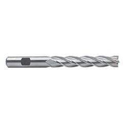 1/2 Dia. x 5 Overall Length 4-Flute Square End High Speed Steel SE End Mill-Round Shank-Non-Center Cut-Uncoated - Eagle Tool & Supply