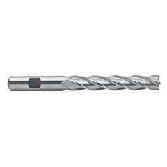 1 Dia. x 8-1/2 Overall Length 4-Flute Square End High Speed Steel SE End Mill-Round Shank-Non-Center Cut-Uncoated - Eagle Tool & Supply