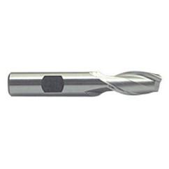 1-1/4 Dia. x 3-7/8 Overall Length 2-Flute Square End M-42 Cobalt SE End Mill-Round Shank-Center Cut-Uncoated - Eagle Tool & Supply