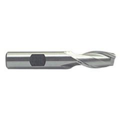 1-1/8 Dia. x 4-1/8 Overall Length 2-Flute Square End M-42 Cobalt SE End Mill-Round Shank-Center Cut-Uncoated - Eagle Tool & Supply