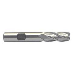 7/8 Dia. x 5-3/4 Overall Length 4-Flute Square End M-42 Cobalt SE End Mill-Round Shank-Center Cut-Uncoated - Eagle Tool & Supply