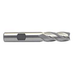 3/4 Dia. x 3-7/8 Overall Length 6-Flute Square End M-42 Cobalt SE End Mill-Round Shank-Center Cut-Uncoated - Eagle Tool & Supply