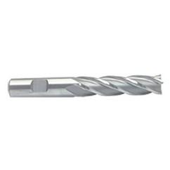 3/8 Dia. x 3-1/4 Overall Length 4-Flute Square End M-42 Cobalt SE End Mill-Round Shank-Center Cut-Uncoated - Eagle Tool & Supply