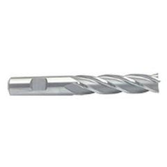 1/2 Dia. x 4 Overall Length 4-Flute Square End M-42 Cobalt SE End Mill-Round Shank-Center Cut-Uncoated - Eagle Tool & Supply