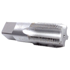 ‎1/8-27 (lg. shk.) NPS - 4 FL - HSS - Bright Standard Straight Pipe Tap Series/List #2123 - Eagle Tool & Supply