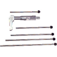 0-4″ Measuring Range - Ratchet Thimble - Depth Micrometer with Half Base - Eagle Tool & Supply