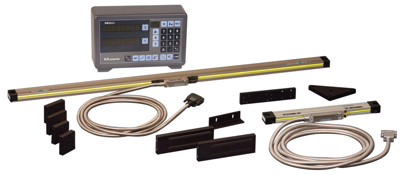 Digital Readout System - #174-173PM2K; 2-Axis; 12 x 36'' Series ABS-AOS; For Milling Applications - Eagle Tool & Supply