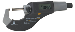 1 - 2" / 25 - 50mm Measuring Range - .0002 Accur. - Friction Thimble - Carbide Face - Micromaster Electronic Outside Micrometer - Eagle Tool & Supply