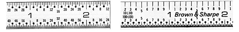 #599-323-1205 - 12'' Long - 5R Graduation - 1/2'' Wide - Chrome Finish Tempered Steel Flexible Rule - Eagle Tool & Supply