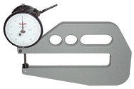 #DG10-16 - 0 - .050'' Range - .001" Graduation - 2'' Throat Depth - Dial Thickness Gage - Eagle Tool & Supply