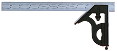 #11H-12-16R - 12'' - 16R Graduation - Regular Blade - 2 Piece Combination Square Set - Eagle Tool & Supply