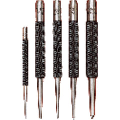 Starrett Center Punch - Model No 117D; 5/32″ Tip Diameter; 3/8″ Body Diameter - Eagle Tool & Supply