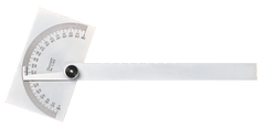 #C183W/SLC - Square Head - Protractor with Letter of Certification - Eagle Tool & Supply