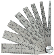 #269MA - 10 Leaf - 2 to 12mm Range - Taper Gage - Eagle Tool & Supply