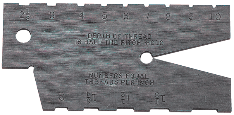 #284 - 1 to 10 Pitch - 29° Acme Screw Thread Gage - Eagle Tool & Supply