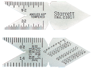 #C396 - Whitworth 55° - 14ths; 20ths; 24ths; 32nds Graduation - Center Gage - Eagle Tool & Supply