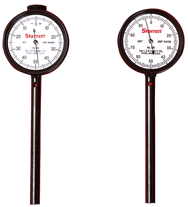 #650A1Z - 0-100 Dial Reading - Back Plunger Dial Indicator w/ 3 Pts & Deep Hole Attachment & Accessories - Eagle Tool & Supply