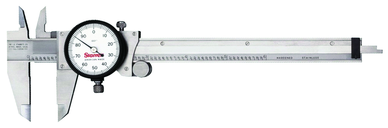 #120A-6 - 0 - 6'' Measuring Range (.001 Grad.) - Dial Caliper with Letter of Certification - Eagle Tool & Supply