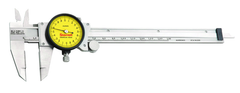 #120MX-150 - 0 - 150mm Measuring Range (0.02mm Grad.) - Dial Caliper with Certification - Eagle Tool & Supply