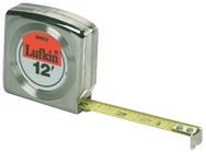#W9212 - 1/2" x 12' - Chrome Mezurall Measuring Tape - Eagle Tool & Supply
