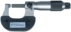 0 - 1'' Measuring Range - .0001" Graduation - Ratchet Thimble - Carbide Face - Economy Outside Micrometer - Eagle Tool & Supply