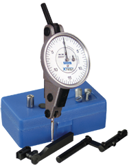 .060 Range - .0005 Graduation - Horizontal Dial Test Indicator w/ Accessories - Eagle Tool & Supply