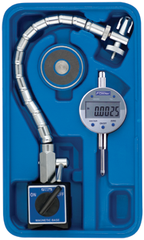 Set Contains: 1"/25mm .0005/.01mm w/Flex Arm Mag Base - Electronic Indicator with Flex Arm Mag Base - Eagle Tool & Supply