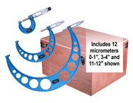 0 - 12" .0001" Graduation Micrometer Set - Eagle Tool & Supply