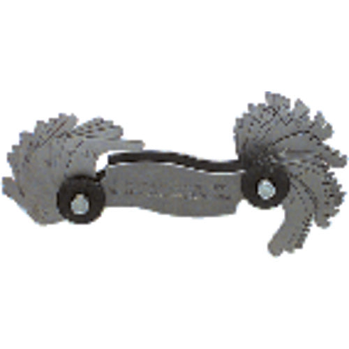 Model 5629–28 Leaves–4 to 56 & .5 to 6 mm Pitch - Screw Pitch Gage - Eagle Tool & Supply