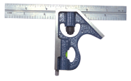 #7145-150 - 150mm - Metric Graduation - Regular Blade - 2 Piece Combinatioin Square Set - Eagle Tool & Supply