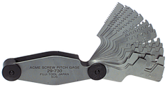 #615-6326 - 16 Leaves - Inch Pitch - Acme Screw Thread Gage - Eagle Tool & Supply