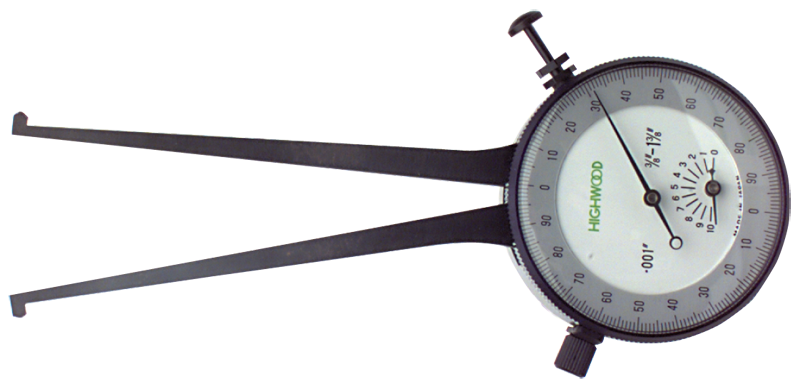 #IC150 - 1.500 - 2.500'' Range - .001'' Graduation - Dial Face Internal Caliper Gage - Eagle Tool & Supply