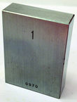 .050" - Certified Rectangular Steel Gage Block - Grade 0 - Eagle Tool & Supply