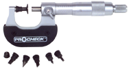 Anvil - 7-Pc Anvil Attachment Kit - .235; .250; & .270 Anvil Dia. - Individual Micrometer Anvil Attachment - Eagle Tool & Supply