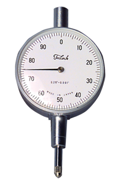 .500 Total Range - White Face - AGD 2 Dial Indicator - Eagle Tool & Supply