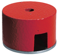 1-1/2'' Diameter Round; 18.5 lbs Holding Capacity - Button Type Alnico Magnet - Eagle Tool & Supply