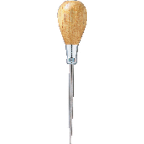 ‎818 General Hardwood Handle Scratch Awl - 6-1/2″ Overall Length Alloy Steel Tip - Eagle Tool & Supply