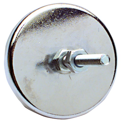 Low Profile Cup Magnet w/Bolts - 2 1/4″ Diameter Round; 5 lbs Holding Capacity - Eagle Tool & Supply