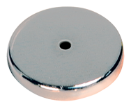 Low Profile Cup Magnet - 4-29/32'' Diameter Round; 95 lbs Holding Capacity - Eagle Tool & Supply