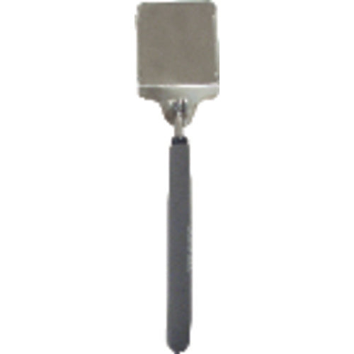 ‎3 1/2″ × 2″ Size - Rectangular-36 1/2″ Extended Length - Telescoping Pocket Mirror w/Magnifier - Eagle Tool & Supply